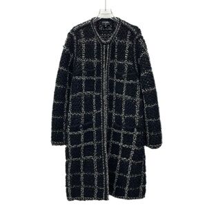 Chanel Chic Black and White Checkered Coat